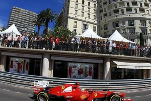 GP Mónaco 2012, Libres 1: Alonso el más rápido pero antes de tiempo
