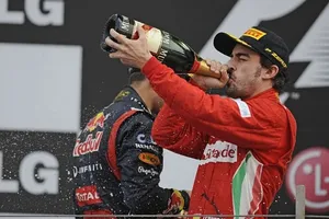 Fernando Alonso satisfecho con la carrera de ayer