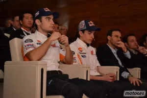 Marc Márquez y Dani Pedrosa presentan su nueva moto en Madrid