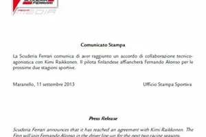 Ferrari hace oficial la vuelta de Kimi Raikkonen a la Scuderia