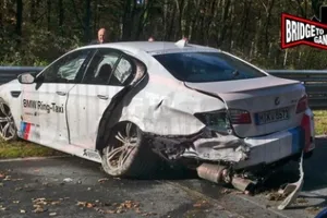 Ni el BMW M5 Ring Taxi se salva de tener accidentes en Nürburgring