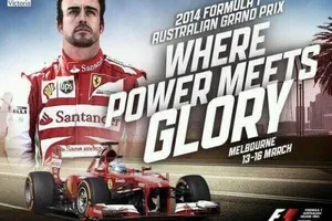 Fernando Alonso, protagonista del cartel del GP Australia F1 2014