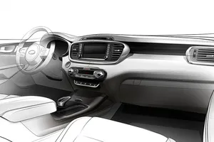 Kia Sorento 2015, primeros bocetos del interior