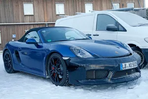 Porsche Boxster GT4 2015, avistado en el frío norte