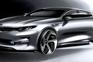 El Kia Optima 2016 adelanta su diseño en forma de bocetos