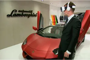 Samsung y Lamborghini ofrecen una experiencia de conducción virtual en el Salón de Ginebra
