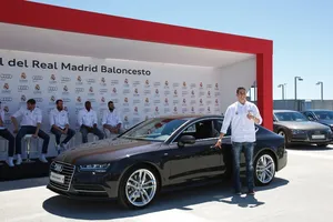 Audi hace entrega a los jugadores del Real Madrid de baloncesto un A7 Sportback