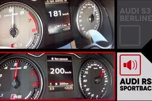 Los Audi RS3 y S3 Sedán se baten a duelo en un 0 a 200 km/h