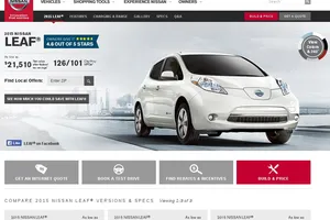 El Nissan Leaf es muy dependiente de las bonificaciones fiscales en EEUU