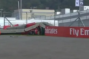 Accidente de Carlos Sainz en la FP3 del GP de Rusia