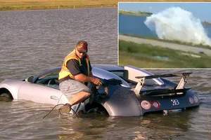 Un año de prisión por el accidente del Bugatti Veyron en un lago salado