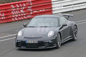 Porsche 911 GT3 2017, en Nürburgring: nuevas fotos espía de su 'restyling'