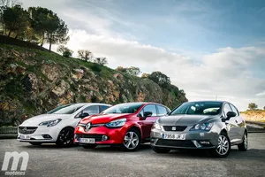 Comparativa de utilitarios: Seat Ibiza,  Opel Corsa y Renault Clio