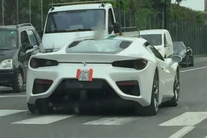 Avistado un Ferrari 488 GTB modificado saliendo de Maranello