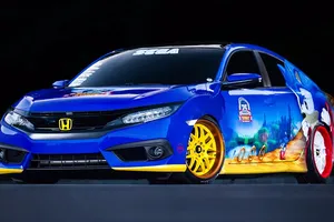 Se ha creado un Honda Civic Sedán en honor del “erizo más rápido del mundo”