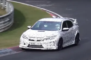 El Honda Civic Type-R 2017 ya va a por el récord de Nürburgring en vídeo