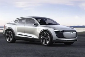 El Audi e-tron Sportback Concept se deja ver en una azotea de Hamburgo