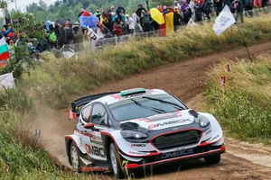 Elfyn Evans, primer líder del Rally de Polonia en Mikołajki