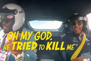 [Vídeo] Hamilton le da el susto de su vida a Usain Bolt: "¡Ha intentado matarme!"