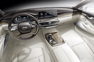 Nuevo adelanto del KIA K900, esta vez con un boceto de su lujoso interior