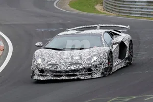 El Lamborghini Aventador SuperVeloce Jota durante sus últimas pruebas en el Ring