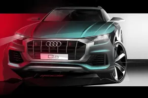 Audi Q8: nuevo boceto nos adelanta el frontal completo del SUV de lujo