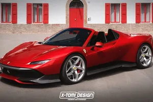 El Ferrari SP38 también luce bien con carrocería spyder