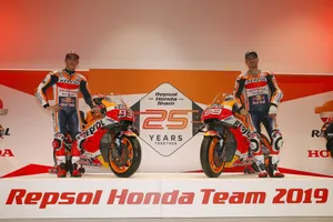 El Repsol Honda se presenta en Madrid con Márquez y Lorenzo