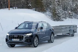 Nuevas fotos espía confirman la versión híbrida enchufable del Audi Q8 TFSI e