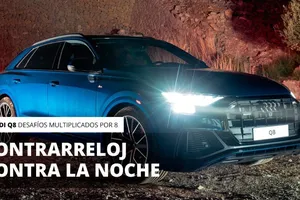 Desafíos Audi Q8: vídeo, la iluminación del Q8 en una contrarreloj contra la noche