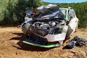 Primer accidente serio del nuevo Skoda Fabia R5 Evo