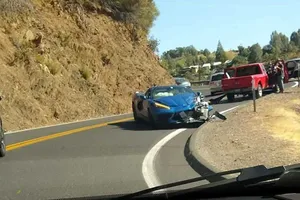 El primer accidente de un Chevrolet Corvette C8