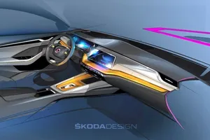 Skoda desvela dos teasers del avanzado interior del nuevo Octavia