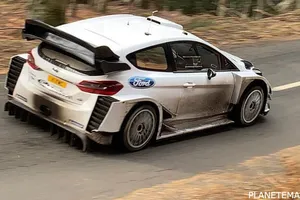 M-Sport prueba el nuevo motor Ford en los test del Rally de Montecarlo