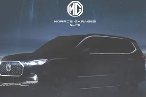 MG adelanta el teaser del nuevo Maxus D90, un SUV de grandes proporciones para India