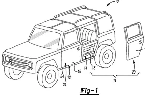 Nuevas patentes de las puertas desmontables del futuro Ford Bronco