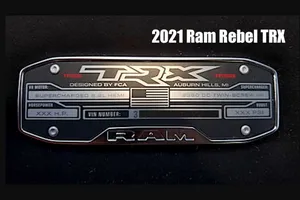 Filtrado: una placa del RAM Rebel TRX confirma el V8 Hellcat