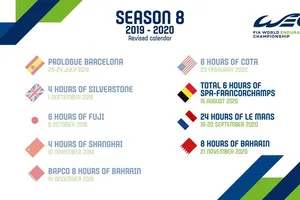 El WEC anuncia un final de calendario nuevo para su temporada 2019-20