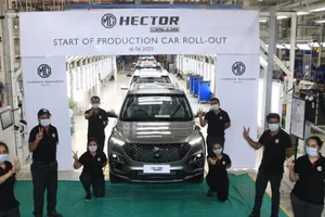 El MG Hector Plus, el nuevo SUV de Morris Garage, ya está siendo producido