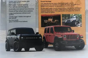 Jeep crea un catálogo de las ventajas del Wrangler sobre “su imitador”,  el nuevo Bronco