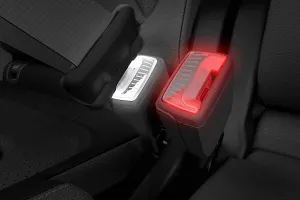 Skoda patenta unas hebillas iluminadas para los cinturones de seguridad