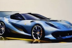 La variante descapotable del Ferrari 812 Versione Speciale filtrada por sus bocetos