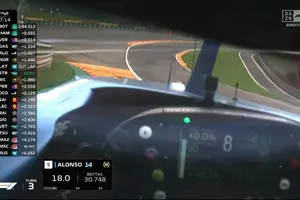 [Vídeo] Alonso, 4º en Spa y «con confianza»; en los ojos del bicampeón: así sube Eau Rouge