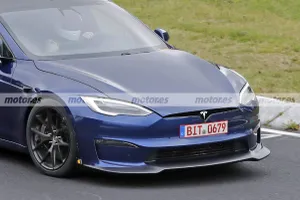 Avistado de nuevo el Tesla Model S Plaid + en Nürburgring