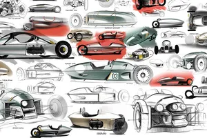 El diseño del nuevo Morgan 3 Wheeler 2022 se vislumbra en estos bocetos