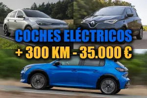 3 coches eléctricos por menos de 35.000 euros con más de 300 km de autonomía