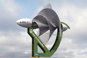LIAM F1 es un aerogenerador doméstico silencioso capaz de producir hasta 2,5 MWh anuales