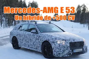 El nuevo Mercedes-AMG E 53 Estate enfrenta a las exigentes pruebas de invierno su potente motor PHEV