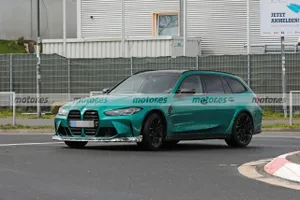 BMW M sorprende en las primeras pruebas en Nürburgring de 2023 con una mula del radical M3 CS Touring