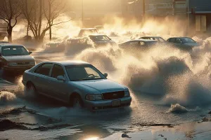 Daños en el coche por tormentas e inundaciones, ¿qué te cubre el seguro?